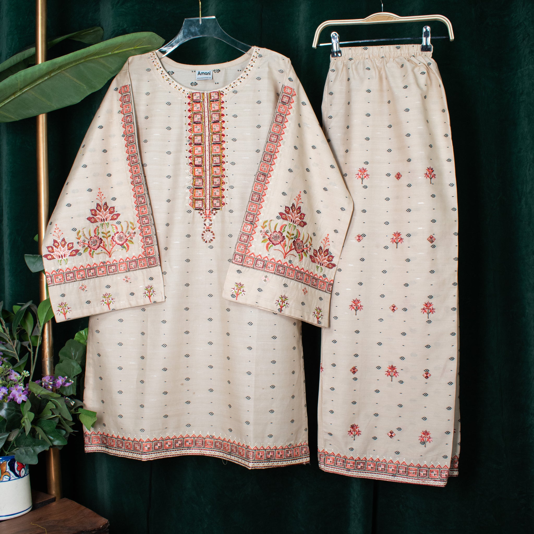 Amani | Embroidered 2 Piece